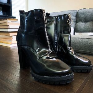 Nasty Gal Edgy high booties
